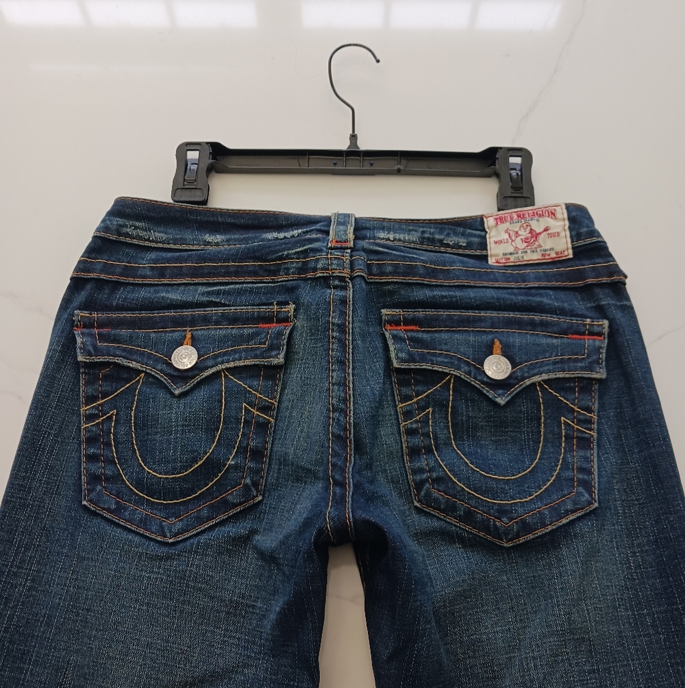 True Religion Straight Leg Jeans Dark Blue Women’s Size 30